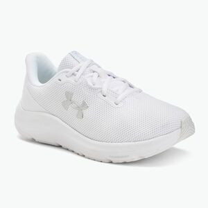 Női futócipő Under Armour Charged Pursuit 4 fehér/fehér/fémes ezüst (Charged Pursuit 4 3028261-101) kép