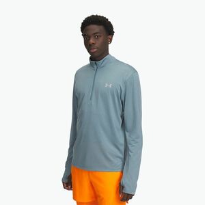 Férfi futó pulóver Under Armour Launch 1/4 Zip jasper blue/reflective (Launch 1/4 Zip 6005542-587) kép