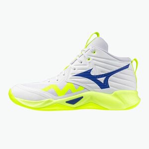 Röplabdacipő Mizuno Wave Momentum Pro Mid white/lightning yellow/dazzling blue (Wave Momentum Pro Mid V1GA254539) kép