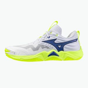 Röplabdacipő Mizuno Wave Momentum Elite white/lightning yellow/dazzling blue (Wave Momentum Elite V1GA251239) kép