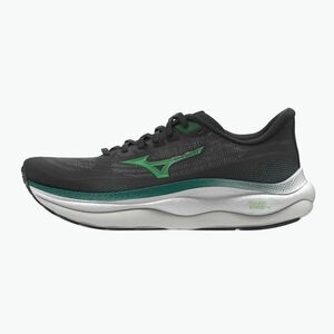 Férfi futócipő Mizuno Wave Sky 9 black/goblin green/alpine green (Wave Sky 9 J1GC250255) kép