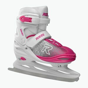 Gyerek korcsolya Roces Jokey Ice X white/pink (Jokey Ice X 450746) kép
