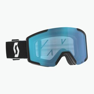 Síszemüveg SCOTT Shield black/white/amp aurora green chrome (Shield 277837) kép