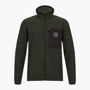 Férfi polár pulóver CMP 35H3907 Melange Knitted forest melange/black/ferrari red (35H3907 Melange Knitted 35H3907/F924) kép