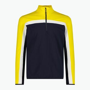 Férfi pulóver CMP 35L0507 Sweat fekete/kék/téli nap (35L0507 Sweat 35L0507/N950) kép