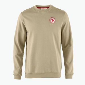 Férfi pulóver Fjällräven 1960 Logo Badge Sweater fossil (1960 Logo Badge Sweater F87163) kép