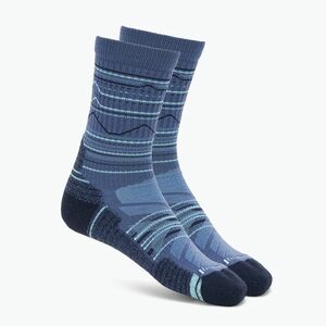 Smartwool Hike Light Cushion Mountain Pattern Crew zokni nightfall blue (Hike Light Cushion Mountain Pattern Crew SW001615P431) kép