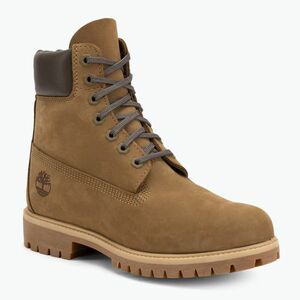 Férfi bakancs Timberland Premium 6 Inch Lace Up Waterproof olive nubuck/dark brown (Premium 6 Inch Lace Up Waterproof TB0A2P6WA5D1) kép