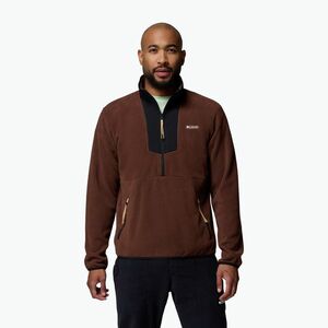 Férfi pulóver Columbia Sequoia Grove Half Zip Fleece tobacco/black (Sequoia Grove Half Zip Fleece 2095901256) kép