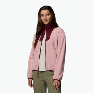 Női pulóver Columbia Sequoia Grove Full Zip eraser pink/rich wine (Sequoia Grove Full Zip 2085313658) kép