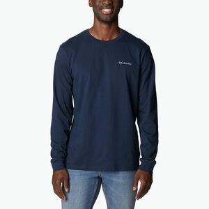 Férfi pulóver Columbia Explorers Canyon collegiate navy logózott takaró (Explorers Canyon Long Sleeve 2054553465) kép