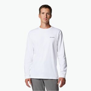 Férfi pulóver Columbia Explorers Canyon white/branded blanket (Explorers Canyon Long Sleeve 2054553102) kép