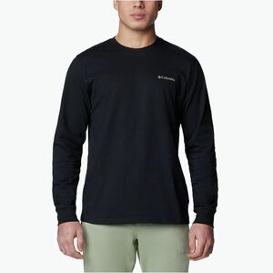 Férfi pulóver Columbia Explorers Canyon black/branded blanket (Explorers Canyon Long Sleeve 2054553007) kép