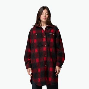 Női ing Columbia Wildbest Venture Long Fleece Coat mountain red blurred ombre (Wildbest Venture Long Fleece Coat 2136171613) kép