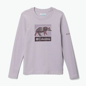 Gyerek hosszú ujjú túrapóló Columbia Hazeldel Hill Graphic Tee lavender pearl/barely printed (Hazeldel Hill Graphic Tee 1954941551) kép