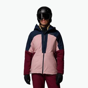Női sídzseki Columbia Liftline eraser pink/collegiate navy/rich wine (Liftline 2133401659) kép