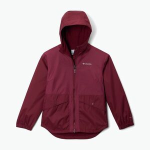 Gyerek esőkabát Columbia Rainy Trails II Fleece rich wine (Rainy Trails II Fleece 2090111624) kép