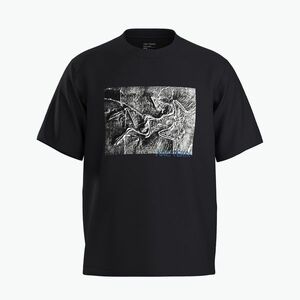Férfi póló Arc'teryx Kragg Cotton Lithographica fekete (Kragg Cotton Lithographica X000009926) kép