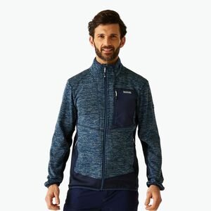 Férfi pulóver REGATTA Baslinn moonlight denim marl/navy (Baslinn RMA652-2C6) kép