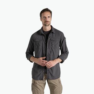 Férfi ing Craghoppers NosiLife Adventure Long Sleeved Shirt III black pepper (NosiLife Adventure Long Sleeved Shirt III CMS709) kép