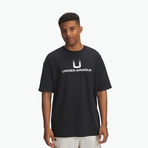 Férfi póló Under Armour Logo Heayweight fekete/fehér (Logo Heayweight 6005150-001) kép