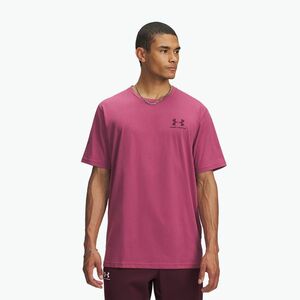 Férfi póló Under Armour Sportstyle Left Chest fukszia alkonyat/sötét bordó (Sportstyle Left Chest 1326799-659) kép