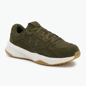 Férfi edzőcipő Under Armour Edge Suede expedíció zöld/csúcs fehér/expedíció zöld (Edge Suede 3027731-308) kép