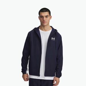 Férfi dzseki Under Armour Rival Woven Windbreaker midnight navy/midnight navy/white (Rival Woven Windbreaker 1390149-410) kép