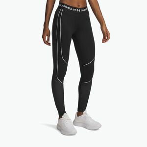 Női edzőleggings Under Armour ColdGear Textured black/white/white (ColdGear Textured 6003997-003) kép