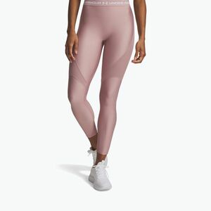 Női leggings Under Armour HeatGear Rib tourmaline pink/tourmaline pink/white (HeatGear Rib 6003983-673) kép
