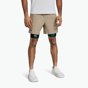 Férfi edzőshort Under Armour UA Vanish Woven 6in timberwolf taupe/fekete (UA Vanish Woven 6in 1373718-203) kép