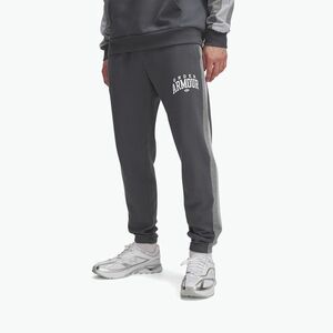 Férfi tréningnadrág Under Armour Rival Fleece Colorblock castlerock/mod gray/white (Rival Fleece Colorblock 6003954-025) kép