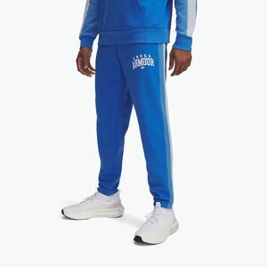 Férfi tréningnadrág Under Armour Rival Fleece Colorblock Blue Atlantis/Blue Calm/White (Rival Fleece Colorblock 6003954-402) kép