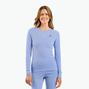 Női thermo hosszú ujjú felső ODLO Active Warm Bl Top Crew Neck blue heron (Active Warm Bl Top Crew Neck 159101/21073) kép