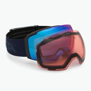 Síszemüveg Alpina Falera Mag Q-Lite black/blue matte/blue/pink (Falera Mag Q-Lite A7311882) kép