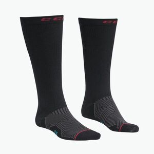 Jégkorong zokni CCM Compression Knee black/red (Compression Knee SSPLCMPK-LBKRD) kép