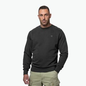 Férfi pulóver Pitbull Hackett Crewneck washed dark graphite (Hackett Crewneck 115083181005) kép