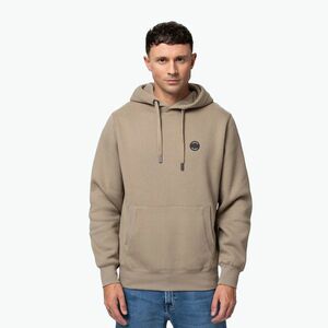 Férfi kapucnis pulóver Pitbull Small Logo Hooded pale sand (Small Logo Hooded 122023260005) kép