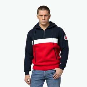 Férfi kapucnis pulóver Pitbull Gibson Hooded dark navy/red (Gibson Hooded 125080594501) kép