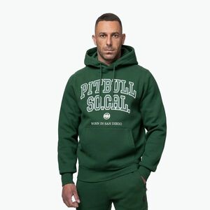 Férfi pulóver Pitbull So Cal Hooded hunter green (So Cal Hooded 125083321001) kép