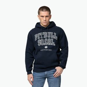 Férfi kapucnis pulóver Pitbull So Cal Hooded dark navy/red (So Cal Hooded 125083590001) kép