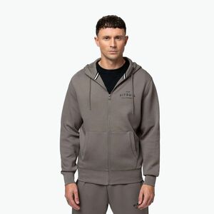 Férfi kapucnis cipzáras pulóver Pitbull Sampson Hooded Zip Sweatshirt taupe (Sampson Hooded Zip Sweatshirt 135041870001) kép