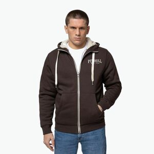 Férfi cipzáras kapucnis pulóver Pitbull Ruffin Detroit Hooded Zip dark chocolate (Ruffin Detroit Hooded Zip 135086830004) kép