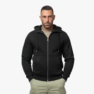 Férfi cipzáras kapucnis pulóver Pitbull Ruffin Detroit Hooded Zip black/black (Ruffin Detroit Hooded Zip 135086909001) kép