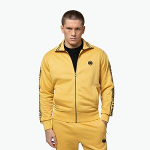 Férfi pulóver Pitbull Trackjacket Tape Logo Terry Group pale yellow (Trackjacket Tape Logo Terry Group 142303200002) kép