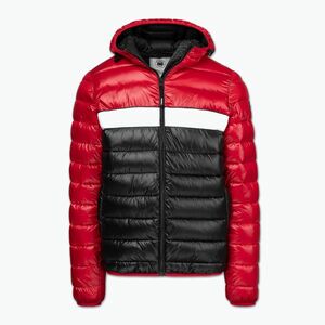 Férfi steppelt kapucnis téli dzseki Pitbull Shatto red/black (Shatto Quilted Hooded 525040459001) kép