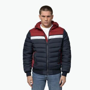 Férfi télikabát Pitbull Rubio Quilted Hooded dark navy/red (Rubio Quilted Hooded 525039594501) kép
