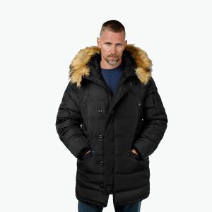Férfi téli dzseki Pitbull Kingston 2 Parka black (Parka Kingston 524051900003) kép