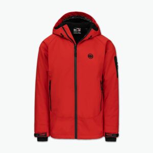 Férfi téli dzseki Pitbull Padded Rockfish Hooded fluorescent red (Padded Rockfish Hooded 523029451001) kép