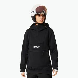 Női softshell kapucnis pulóver Oakley TNP Nose Grab Softshell Hoodie blackout/white (TNP Nose Grab Softshell Hoodie) kép